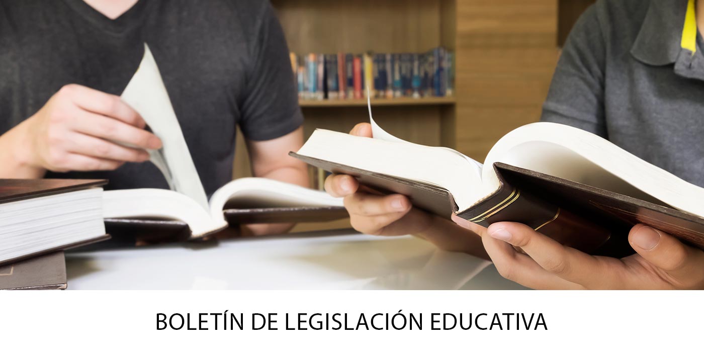 Boletín de legislación educativa (01-12-2025 al 31-12-2025)